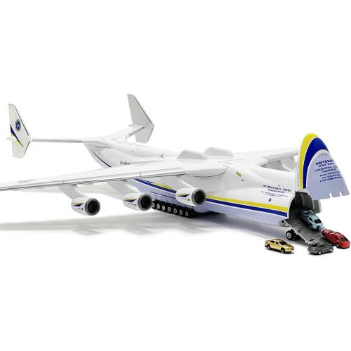 1:200 Scale AN225 Model Airplane，Openable Cabin, 17-inch Length, Resin Aircraft Model Toy for Gifts and Collections (an225-1)