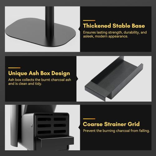 Rayzi 58 Inch Pellet Stove, Patio Heater Wood Pellet Heater, Pellet Fire Pit for Outdoor - Smokeless Wood Pellet Burning Flame, Outside Backyard Bonfire, Fireplace for Camping Patio Garden Picnic