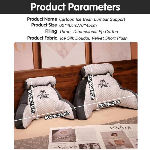 Color Blue Reading Pillow for Kid Or Adult Detachable Neck Roll with Arms Standard Bed Pillows Back Support Chair Pillow Bed Rest Pillow for Sitting in Bed Reading Watching TV