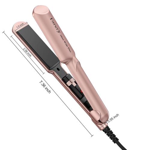 Farery Mini Flat Iron, 1.5 Inch Travel Hair Straightener for Short Hair