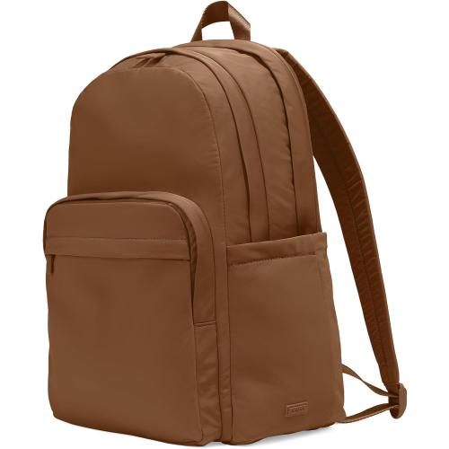 Away Large Featherlight Backpack - Lightweight Travel Backpack with Laptop Compartment, Two Water Bottle Pockets, Interior and Exterior Pockets - Fits Up to 16-Inch Laptops - Amaro Brown