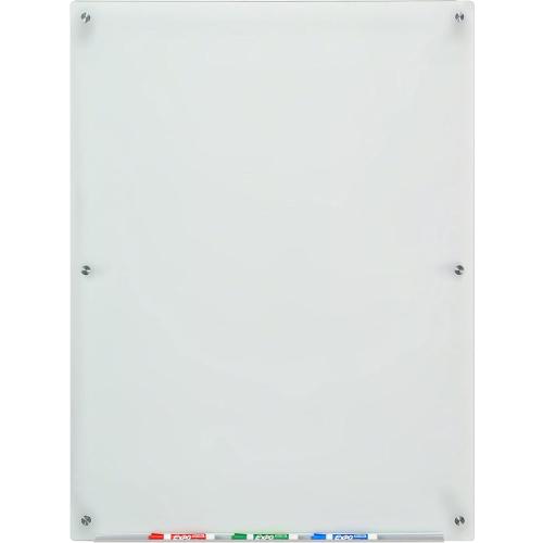 Audio-Visual Direct Frosted Glass Dry-Erase Board Set - 45 x 30 - Includes Hardware & Marker Tray (Non-Magnetic)
