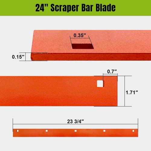 Snow Blowers Scraper Bar Replacement for Ariens 24 Scraper Bar Blade ST624E, ST724E, ST7524E, ST8524E, ST5524E, ST724, ST7524 Part# 00271459, 780-022