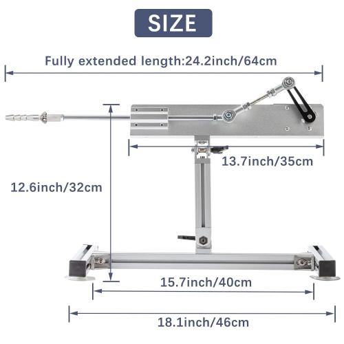 JQDML Cycle DIY Reciprocating Linear Motor,12V Long Adjustable Stroke 1.18inch-6 inch 20rpm-95rpm Variable Speed Max Thrust 3lbs-30lbs with Remote Controller Speed Regulator JQ-RL-YY05 (12V150mm95rpm)