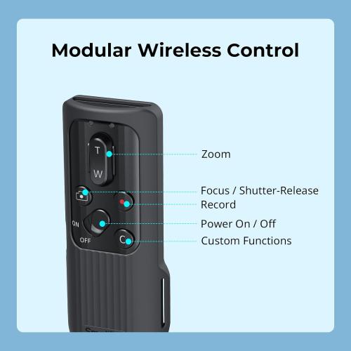 SMALLRIG Camera Remote Control Wireless Shutter Commander for Sony for Canon for Nikon Camera, fits for A7 IV, A7R V, A7R IV, A7R III, A7S III, A6700, FX3, A7CR, A7C II, ZV-E10, R5, R6, R7, R8-5207