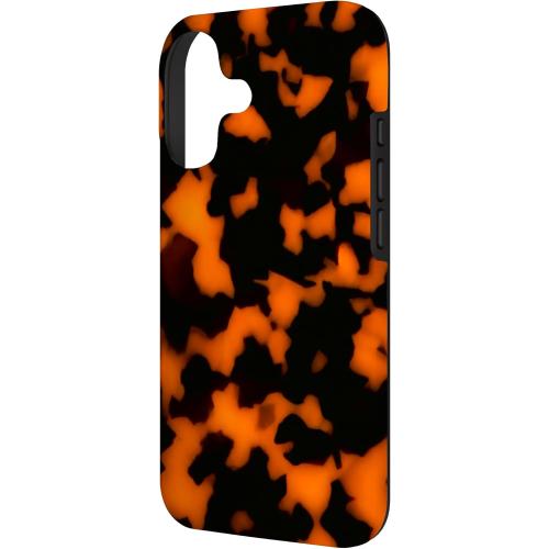 Tortoiseshell Aesthetic Vintage Girly Chic Orange Dark Brown Case for iPhone 17