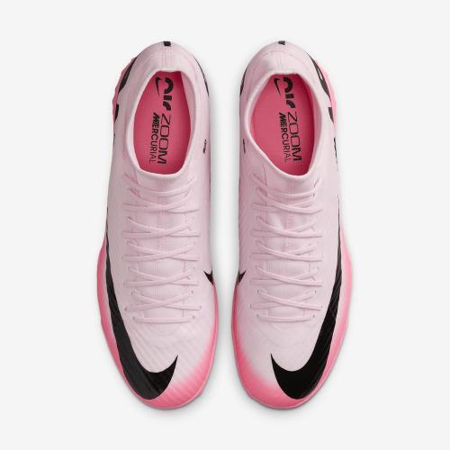 Size/ 43 Nike Mercurial Superfly 9 Academy Turf High-Top Soccer Shoes (DJ5629-601, Pink Foam/Black) Size 10.5