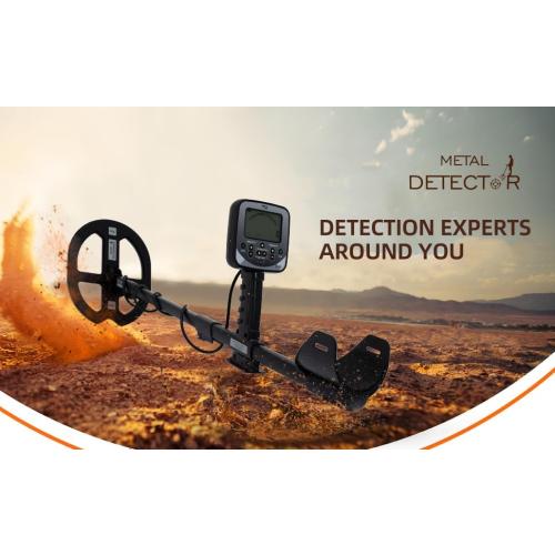 Professional Metal Detector for Adults - High Precision LCD Display, Waterproof, 5 Working Modes, Adjustable Aluminum Alloy Stem, for Gold, Silver, Treasure Hunting, Gardening, Outdoor Exploration