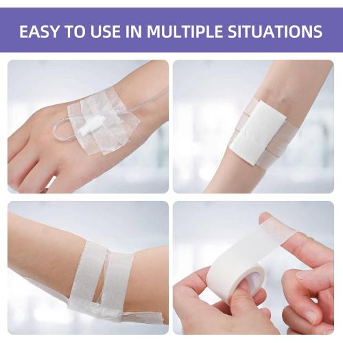 Paper Medical Tape, 10 Rolls 1 x 10 Yards, Latex Free Surgical Tape