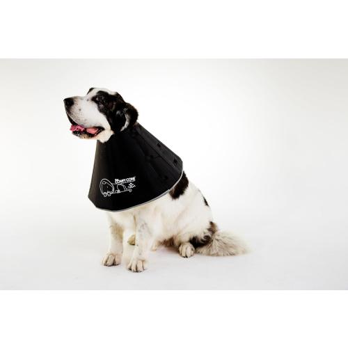 All Four Paws Comfy Cone Pet Cone for Dogs, Cats, XX-Large, Black - Comfortable Soft Dog Cone Collar Alternative for After Surgery, Wound Care, Spay, Neuter - Dog and Cat Recovery Elizabethan-Collar