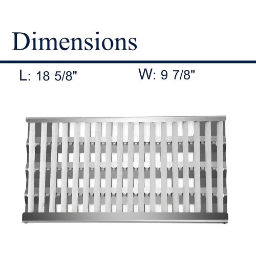 Grill Replacement Parts, Stainless Steel Heat Plate Shield Deflector, DCS Radiant Tray Ceramic Rod Complete Burner Cover for Select BGB48-BQAR、BGA48-BQRN、DCS36E-BQARN、BG27-BQL、BGB36-BQAR、DCS48DS-BQRN ‼️in protective packaging ‼️