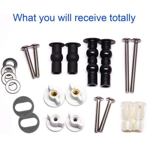 Hibbent Bidet Attachment for Toilet with Universal Toilet Seats Screws and Bolts Metal