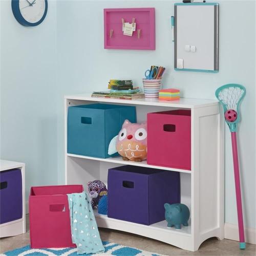 RiverRidge 3 shelves Horizontal Bookcase, White