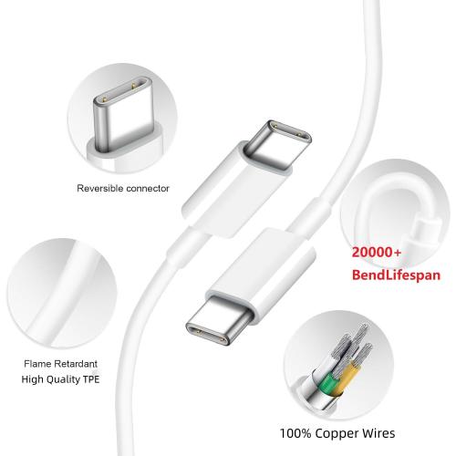 USB C Cable 20ft 1Pack USBC to USBC Cable Fast Charging,60W(3A) Compatible with iPhone 16/15 Pro Max/Plus,iPad mini 6/ Pro 2021,Mac-Book Pro 2020,Samsung Galaxy S24,Switch,Tablet,Laptop