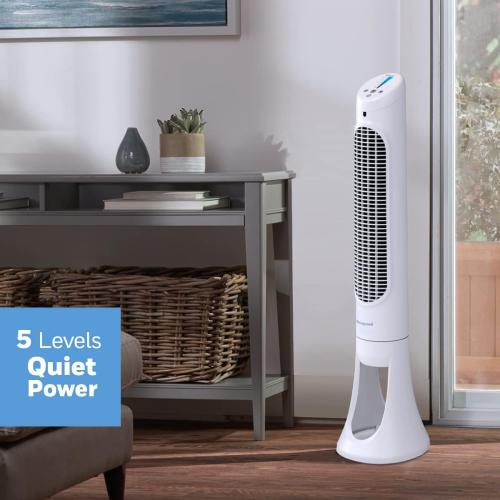 Honeywell QuietSet Tower Fan 5 Speed - White
