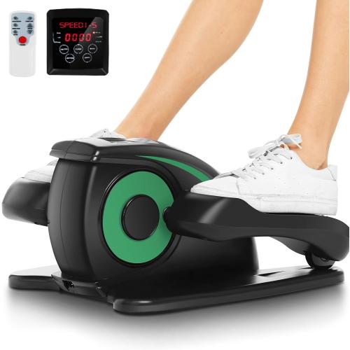 ANCHEER Under Desk Elliptical Machine - Quiet Pedal Exerciser for Seniors, Office & Home, Low-Impact Seated Leg Workout Equipment, Smart LCD Display, Remote Control