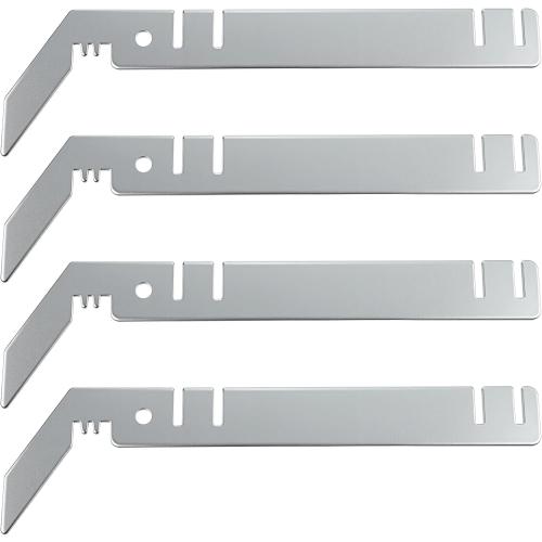 4 PCS 9-Inch Double Crossbar Valance Hangers, Steel Backdrop Crossbar Hangers Hook Accessories for Drape Stand, Wedding & Event Layered Draping Double Backdrop Stand Wedding Arch Crossbars