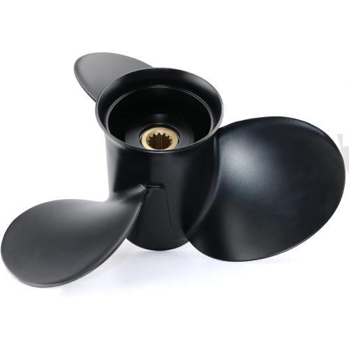 CAPTAIN Boat Propeller fit Johnson Evinrude 40-140 HP Engines, 13 Spline Tooth Outboard Prop, RH, Aluminum, OEM Propellers for 50 60 E-TEC 65 70 75 85 88 90 100 110 112 115 120 125 135 HP