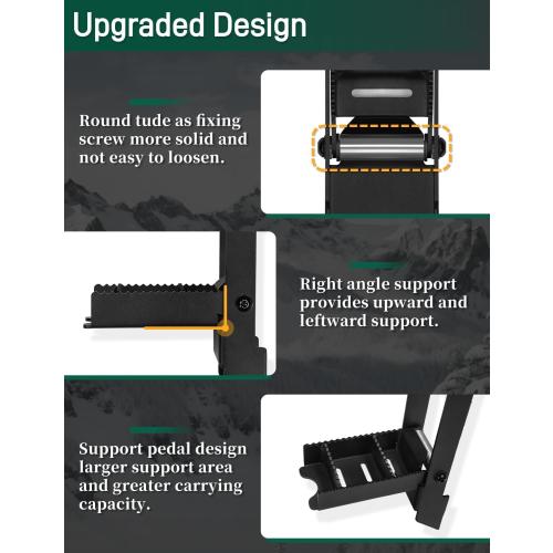 Wrangler Door Hinge Step for Jeep Wrangler 2007-2023 JK JKU JL JLU & Gladiator JT Door Hinge Foot Pegs Roof Step 1 Pack