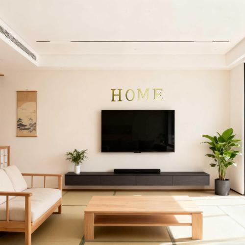 Large 3D Raised Letter Wall Stickers, 20cm 7.87inch Acrylic Alphabet Decals, Self-Adhesive Home Decor Letters for Living Room, Bedroom, Office, DIY, Light Gold (W, Light Gold)
