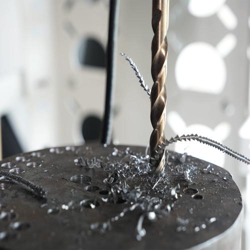 115Pcs Cobalt Drill Bits Set, M35 High Speed Steel, 135 Degree Tip, Twist Jobber Length Drill Bit Kit for Hardened Metal, Plastic and Wood with Metal Indexed Storage Case, 1/16-1/2