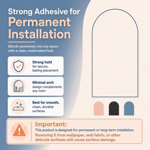 YOUNGJQ Magnetic Arch Wall Decal, Magnetic Chalkboard for Wall 40 x 24 Adhesive Backing Wallpaper for Playroom Home(Celadon)