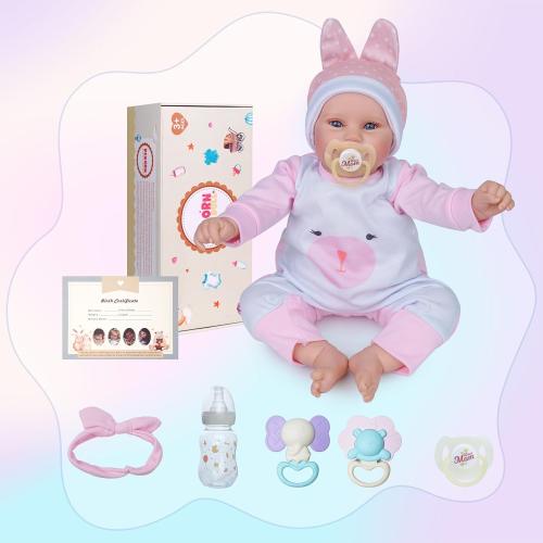 BABESIDE Reborn Baby Dolls, 20Inch Cute Soft Vinyl Realistic-Newborn Baby Doll Poseable Real Life Lifelike Baby Dolls w/Doll Accessories for 3  Year Old Girls