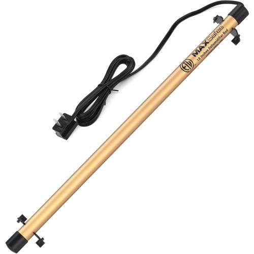 MAXSafes Gun Safe Dehumidifier Rod, Dry Rod - Easy Installation Plug-in Electric Dehumidifier Eliminates Moisture for Gun Safes & Cabinets, ETL Approved (18in)