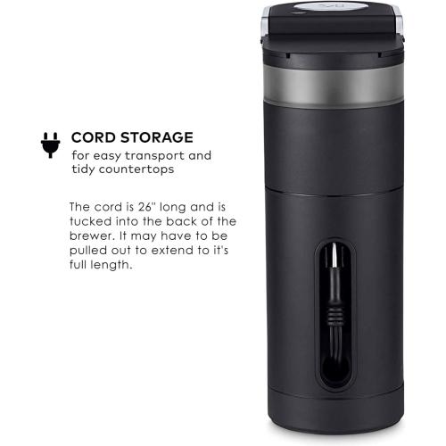 Keurig K-Mini Single Serve K-Cup Pod Coffee Maker, 6 to 12oz Brew size, with Cord Storage, Perfect for Small Spaces, Black