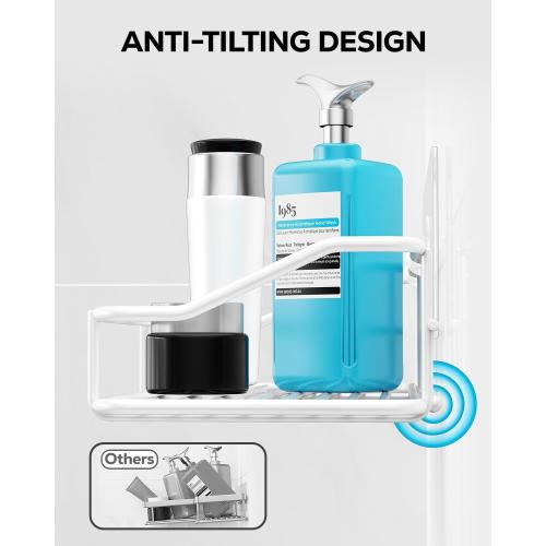 Nieifi Shower Caddy Adhesive, Shower Shelves, Shampoo Holder for Bathroom