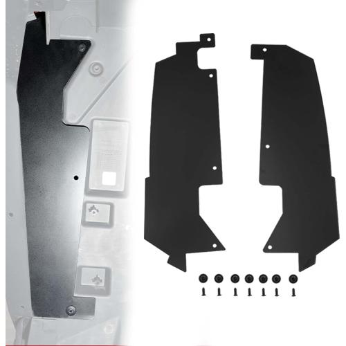 A & UTV PRO Rear Wheel Well Block Offs and Lower Door Trim Panels for Polaris RZR PRO XP 2020-2025, Rear Splash Guard Fender Flares Mudguard with Lower Door Valance Trim Accessories, 2 Door