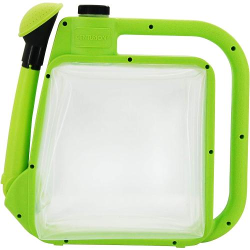 Centurion 1407 Foldable Clear Plastic Watering Can,1½ Gal with Rotating Nozzle, Long Stem Spout, Compact Ergonomic Design with Sprinkler & Pouring System Ideal for Indoor/Outdoor Lawn & Garden - Lime