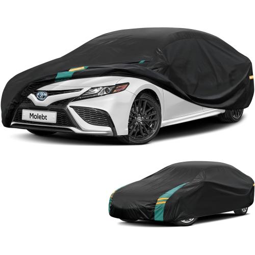 Size 186-193 Car Cover Waterproof All Weather for Automobiles, Outdoor Full Exterior Covers for Sedans (Length: 186-193) Rain Winter Sun Protection. Universal Fit for Toyota Camry, Honda Accord, etc.