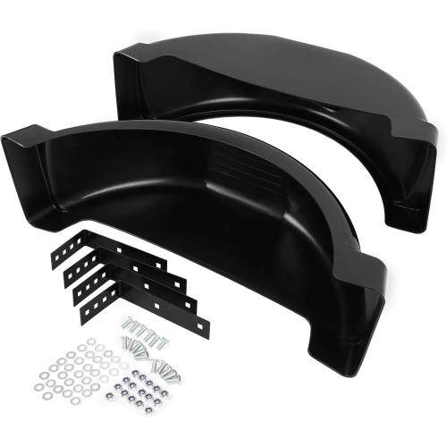 Set of 2 (Two) Single AXLE Trailer FENDERS 13 Wheels Tires Skirt Boat