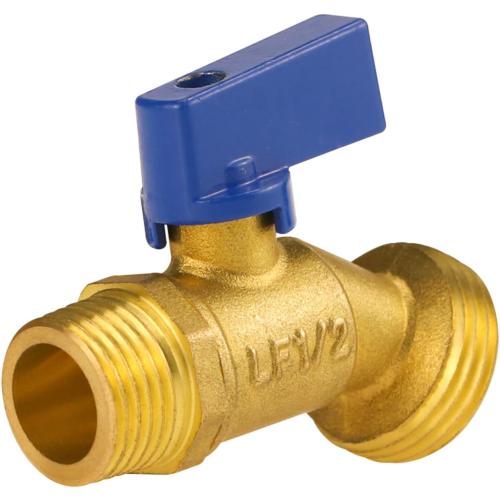 Angry Pony NPT1/2 x GHT 3/4 Brass Rain Barrel Spigot Kit, Outdoor Faucet with Bulkhead Fitting for Water Bucket,Hose Bib,Rainwater Barrel