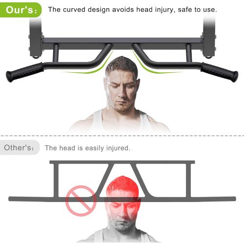 Kipika 32 Ceiling Mounted Pull Up Bar - Heavy Duty, Highly Adjustable, Multifunctional Chin Up Bar - Home Gym System with Punching Bag Hanger and Resistance Bands Training