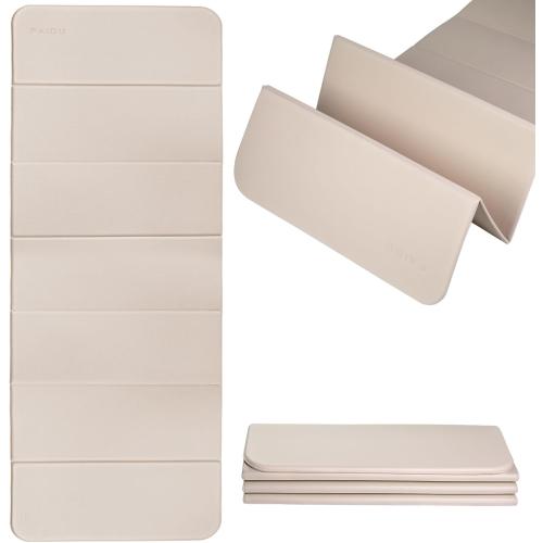 PAIDU Foldable Yoga Mat 10mm Thick, 75x26 Non-Slip Fitness Exercise Mat | SGS Certified| uick Fold，Easy Storag，Portable for Yoga/Pilates/Studio/Home Workout