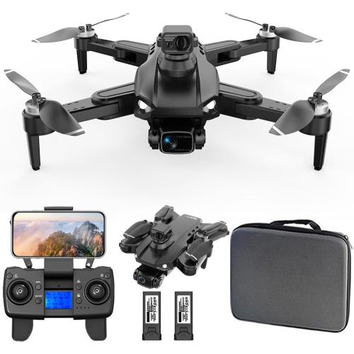 Lozenge L900 PRO SE MAX Brushless Drone with Camera for Adults 4K GPS Drone 360 °Laser Obstacle Avoidance RC Quadcopter Helicopter Dual Cameras with Storage Bag (Black, 1080P Camera&2 Battery)