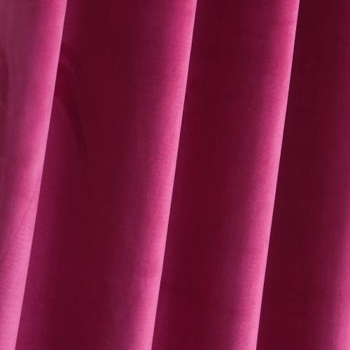Roslynwood Velvet Berry Curtain 120 inch Long - Curtains Block Light Rod Pocket Thermal Insulated Window Drapes Set for Living Room/Bedroom/Dining Room, W52 x L120, 2 Panels