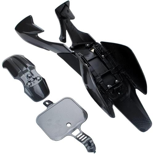 Plastic casing Simulated carbon fiber surface Fairing Body Kits Tall Foam Seat For CRF50 XR50 Pit Dirt Trail Bike 50-125cc SSR Atomik Thumpstar Kayo Pitster mini motorcycle