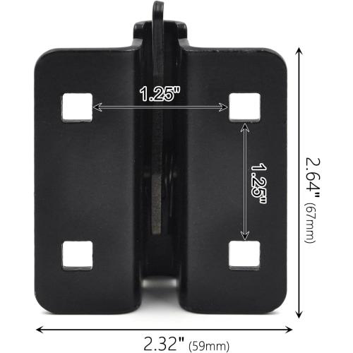 (10 Pack) E-Track Connector, Bolt-on Steel Trailer E Track Accessory Connector, Cargo Securement for Trucks, Vans, Garage