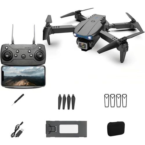 E99 Drone With Camera, Foldable RC Quadcopter Drone,Remote Control Drone Toys For Beginners Men's Gifts Indoor And Outdoor Affordable UAV Christmas Halloween Thanksgiving Gifts