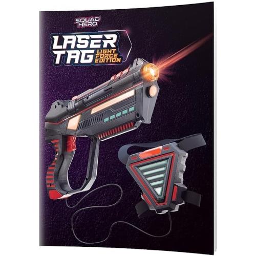 Squad Hero Rechargeable Laser Tag for Kids, Teens & Adults - Boys Gifts - Blasters & Vest Sensors - Fun Ideas Age 8  Year Old Toys - 4 Set - Lazer Teen Boy Game Boys & Girls Outdoor Teenage Activities