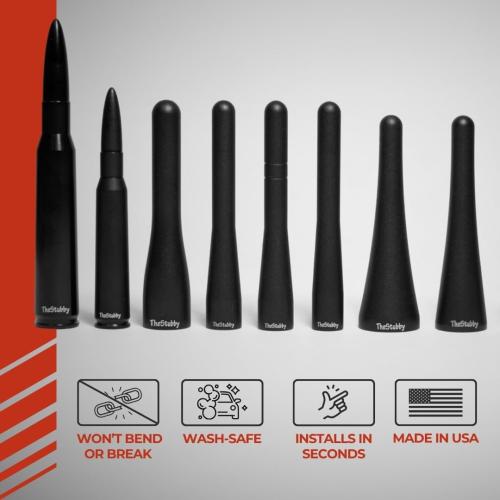 CravenSpeed Stubby Antenna Compatible with Ford Focus 2008-2018 | 4 Inches | Short Antenna Replacement | Made in The USA