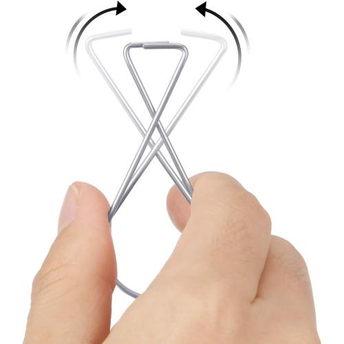 Outus 30 Packs Hook Clips Ceiling Tile Hooks T-bar Drop Ceiling Clips for Office, Classroom, Home and Wedding Decoration, Hanging Sign from Suspended Tile/Grid/Drop Ceilings