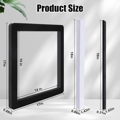 Universal RV Roof Air Conditioner Gasket Kit, 14x14in Camper Roof A/C Gasket Kit - Waterproof Compression Seal Insulation - Self-Adhesive Picture Frame Gasket and Leveling Pads