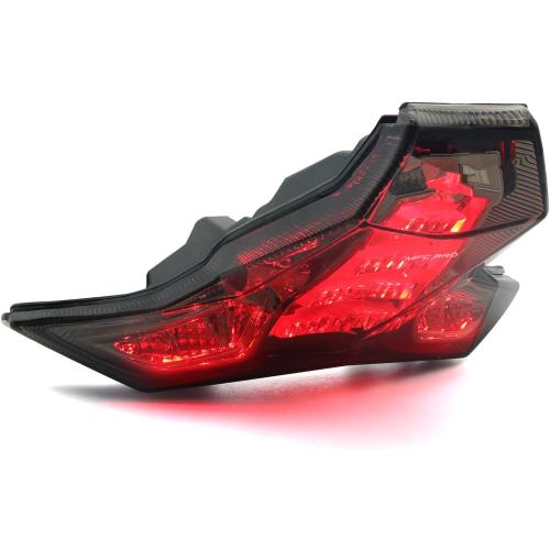 LED Tail Light Integrated Brake Stop Turn Signal Light Smoked Lens For KAWASAKI 2024-2025 ZX-6R(636)/zx6r krt edition For KAWASAKI 2021-2025 ZX-10R & ZX-10RR