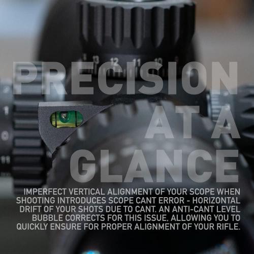 Monstrum Next Level Series Offset Scope Mount with Integrated Anti-Cant Level Bubble