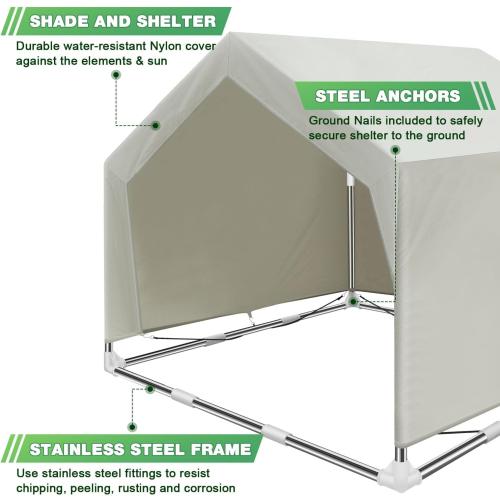 Dog Shade Shelter Outdoor Large Tent Dog House for Large Dogs, Outdoor Dog Tent, Outside Sun Rain Canopy Pet House for Cats, Rabbits and Other Pets.