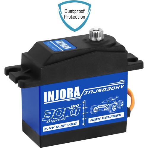 INJORA 30KG Digital Servo High Voltage Waterproof Servo for 1/10 RC Car ARRMA KRATON Upgrade